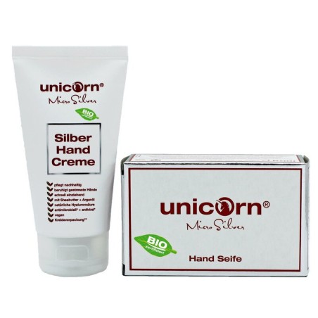 Handseife & Handcreme Set - Micro Silber