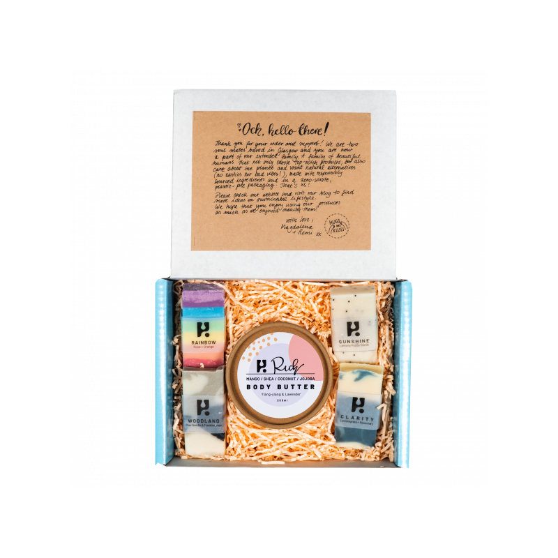 Geschenkset Miniseifen & Körperbutter