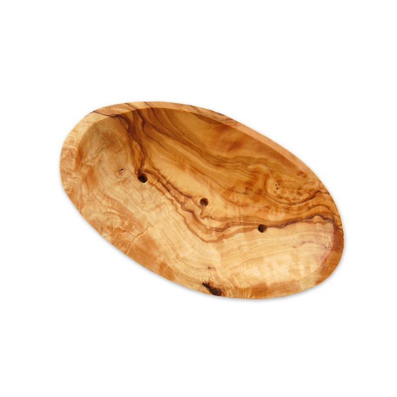 Seifenschale oval aus Olivenholz