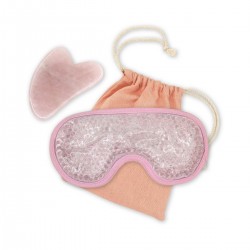 Set ThermoComfort Augenmaske & Rosenquarz Gua Sha