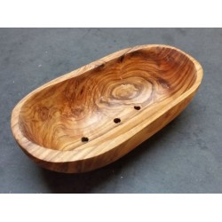 Seifenschale "Rainbow" oval aus Olivenholz