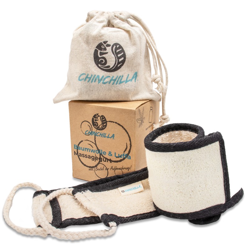 Massagegurt aus Luffa, Hanf & Baumwolle