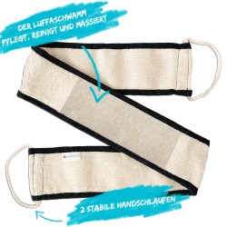 Massagegurt aus Luffa, Hanf & Baumwolle
