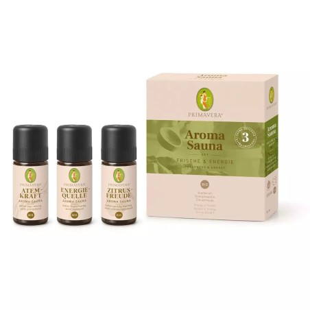 Aroma Sauna Kennenlernset "Frische & Energie"- Bio-Ätherische Öle