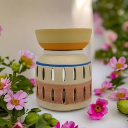 Kreative Duftlampe - Vaso in matter Keramik