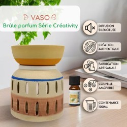 Kreative Duftlampe - Vaso in matter Keramik